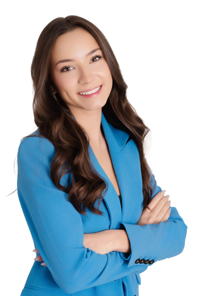 Corporate Headshots with a bright white modern background.